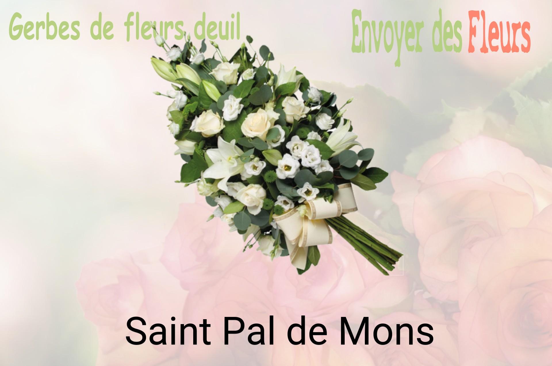 Gerbe de fleurs de deuil livrée à Saint-Pal-de-Mons